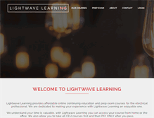 Tablet Screenshot of lightwavelearning.com